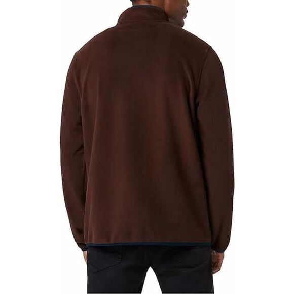 32 Degrees Men's Large 1/4 Snap Long Sleeve Rust Red Hiking Fleece Pullover - Picture 10 of 15